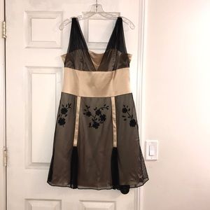 Nude And Black Nine West Dress